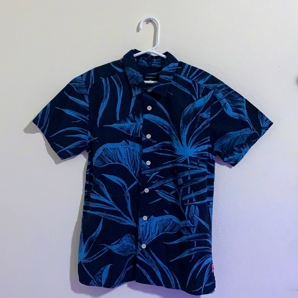 Quicksilver Boys Aloha Attire Button Up T-Shirt
